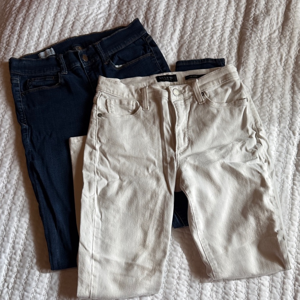 Banana Republic and Gap skinny jeans size 27
